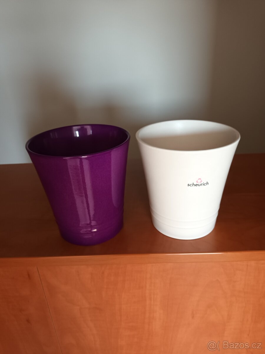 Keramický obal na orchideje zn. Scheurich 2ks - 2