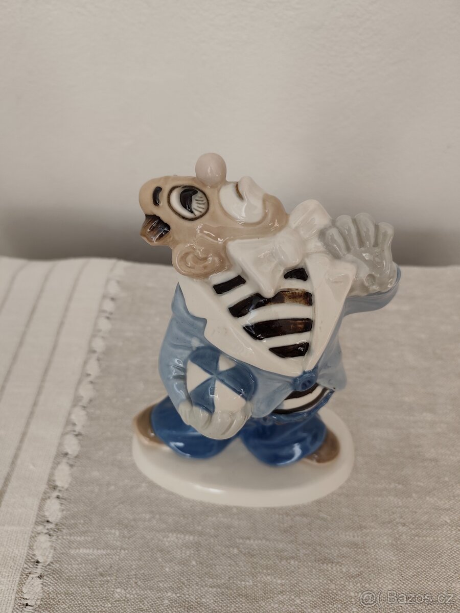 Royal dux klaun Bradáček porcelánová soška rarita - 2