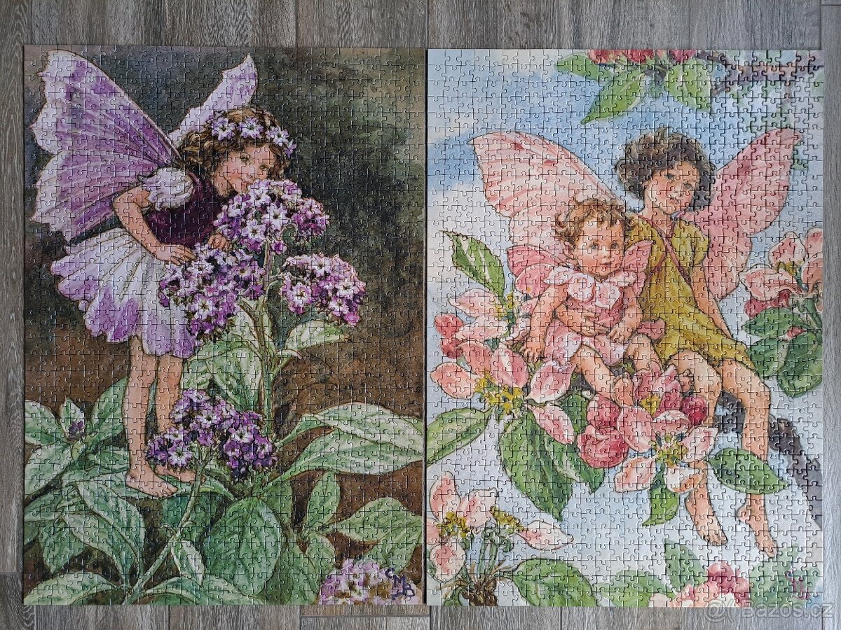 Puzzle 2x 1000 Ravensburger/Květinové víly - 2