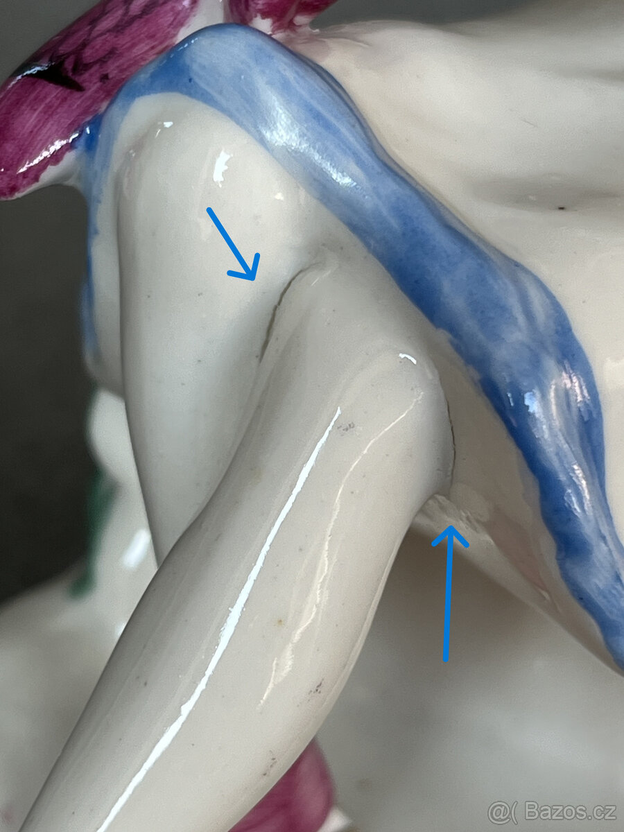 Sběratelská soška Krasobruslařka 15 cm, Polonne USSR - 2