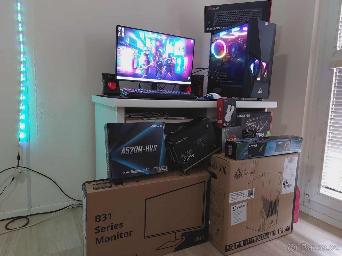 GAMER SESTAVA + ZARUKA 2 ROKY-RTX 3050 6GB - 2