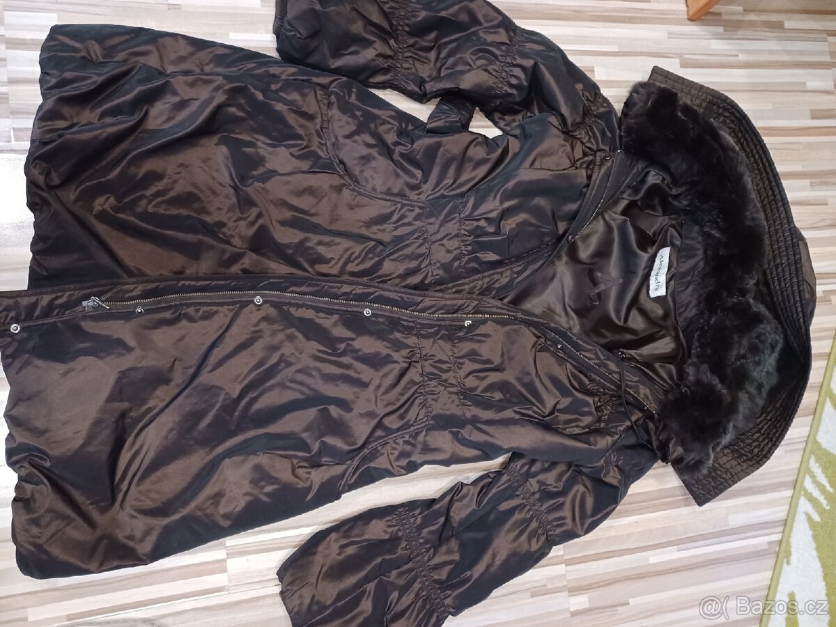 Prodám kabátek hnědé barvy elegantní nevhodná velikost - 2