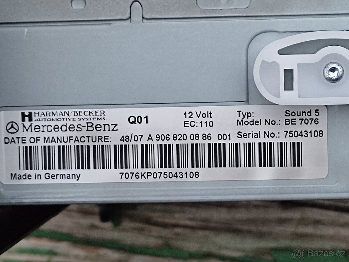 PRODÁM ORIGINAL AUTORADIO MB SPRINTER - 2