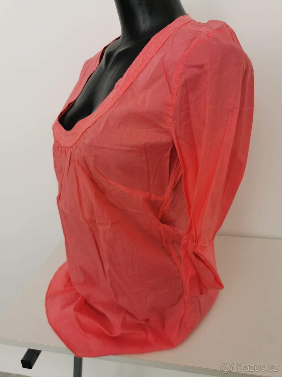 Dámská nová lososová halenka/tunika - M-M/L. - 2