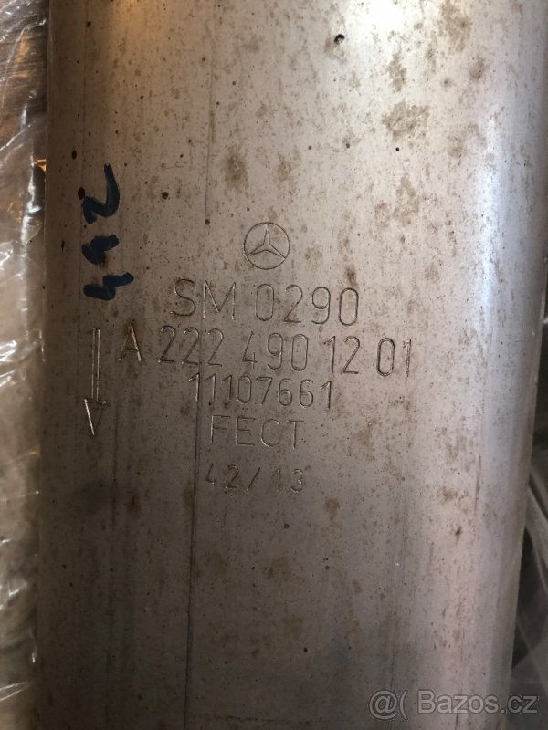 Výfuky rezonatory S-500 W222 - 2