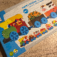 Dřevěné hračky - puzzle motýl a vláček, hodiny s drakem - 2