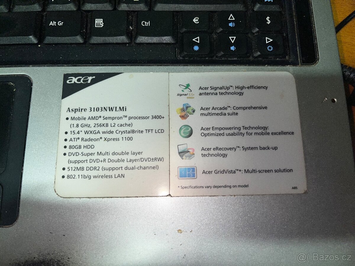 notebook Acer Aspire 3100 - 2