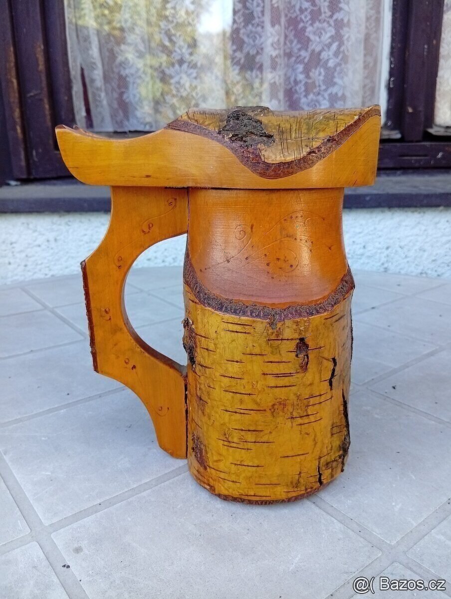Prodám dřevěný korbel. - 2