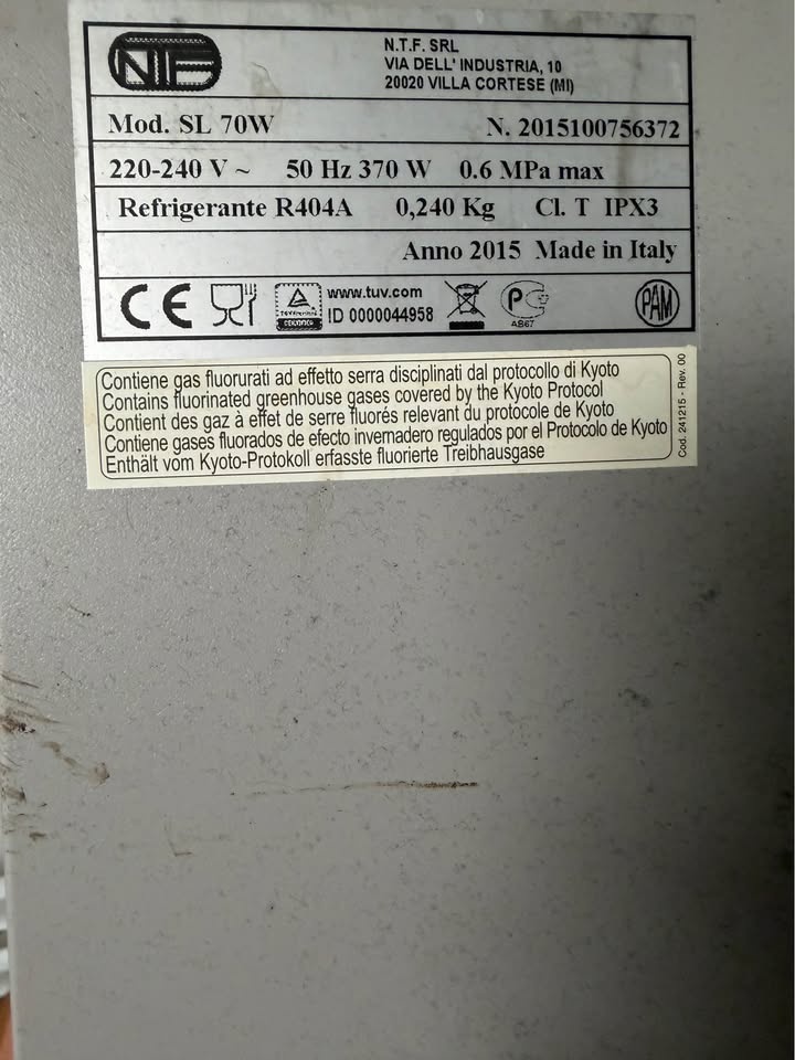 Výrobnik ledu NTF SL70W, - 2