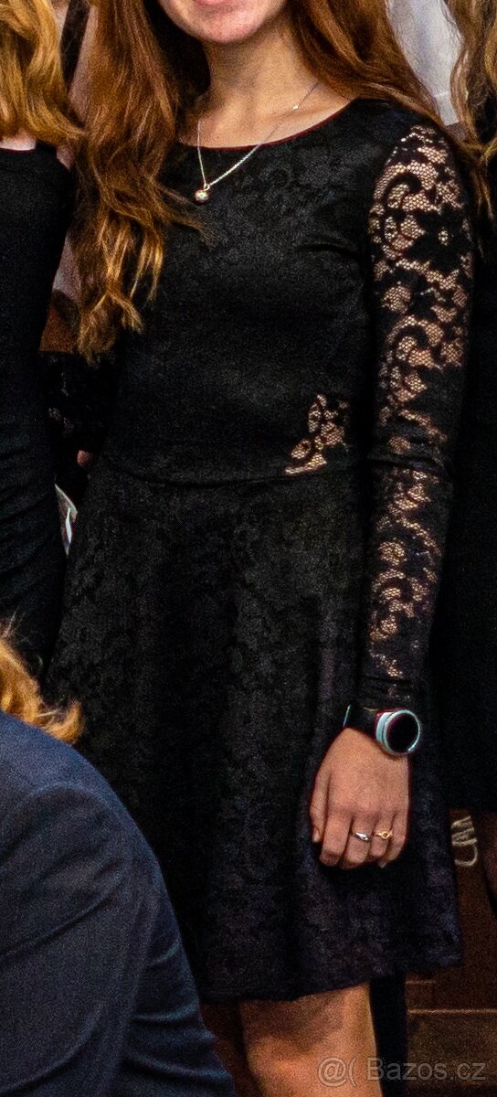 Společenské šaty, černé, vel. XS - 2