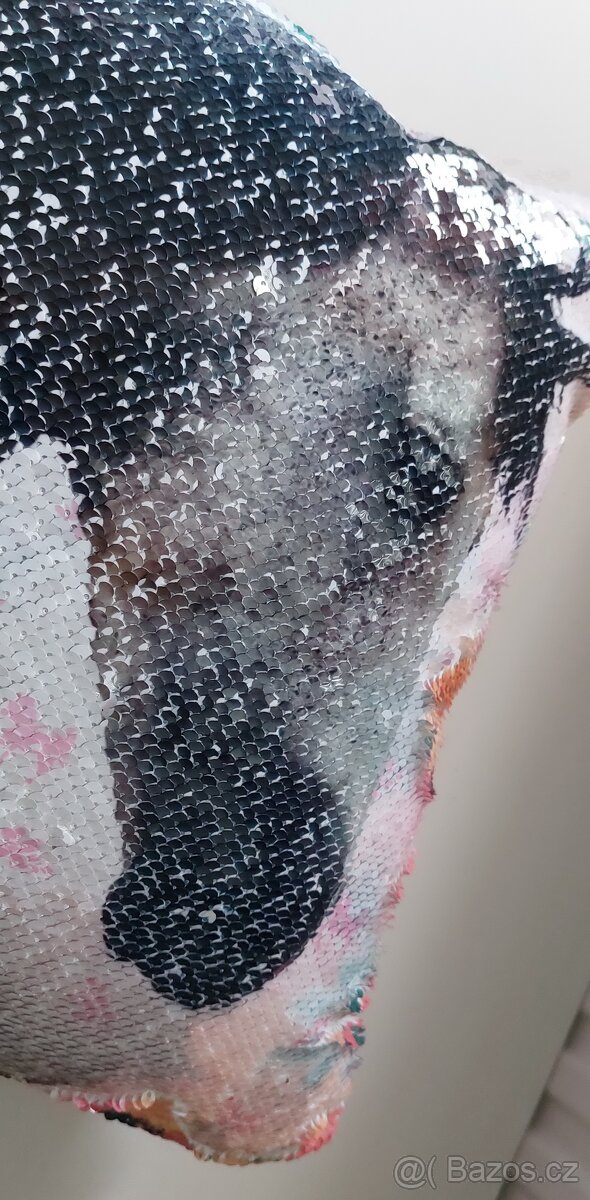 NOVÝ polštářek s koníky, měnící 40x40 - 2