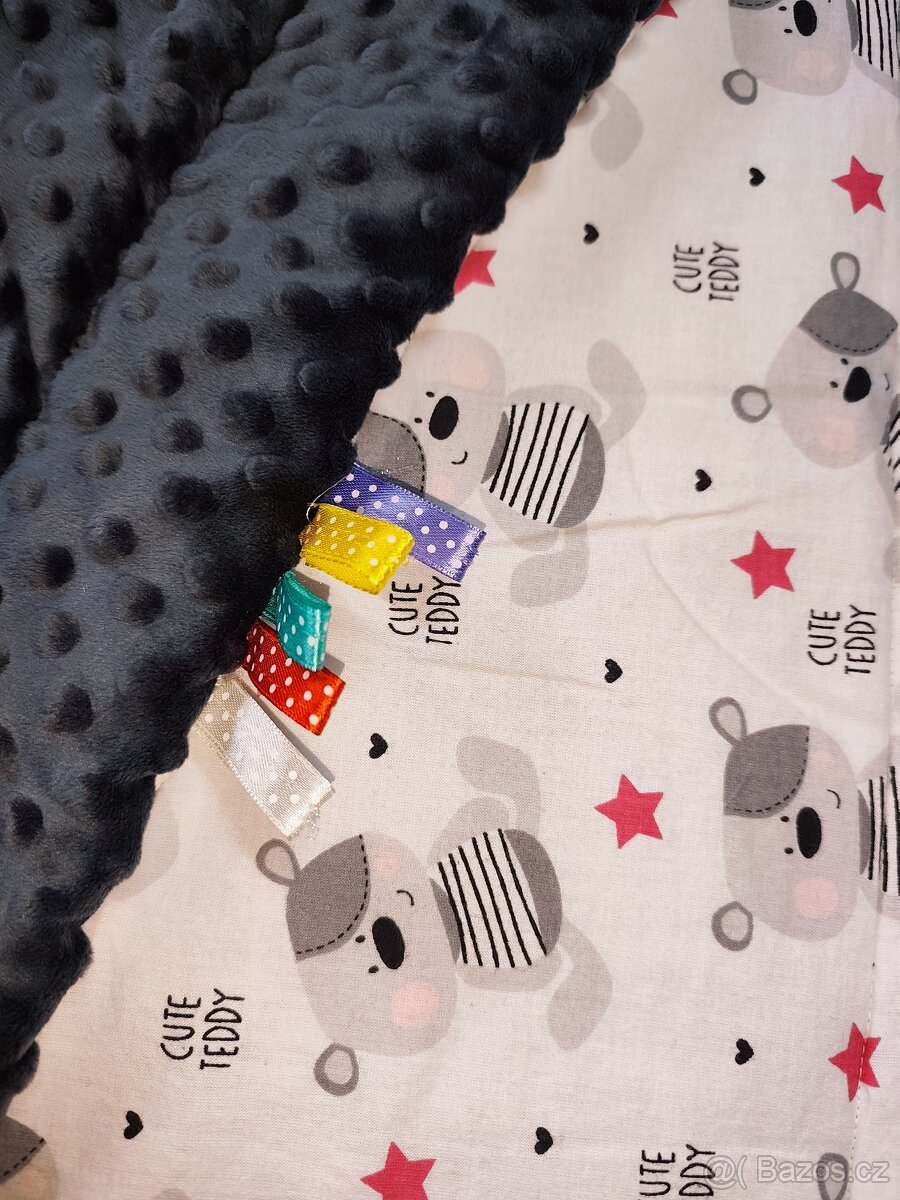 Zateplená deka a polštářek do kočárku, zavinovačka - 2