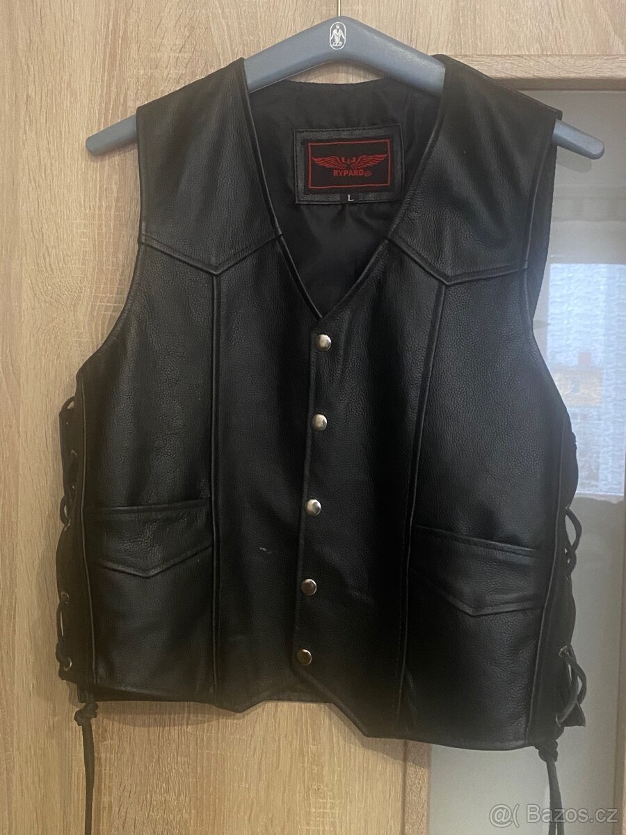 Moto kožená bunda a vesta - 2