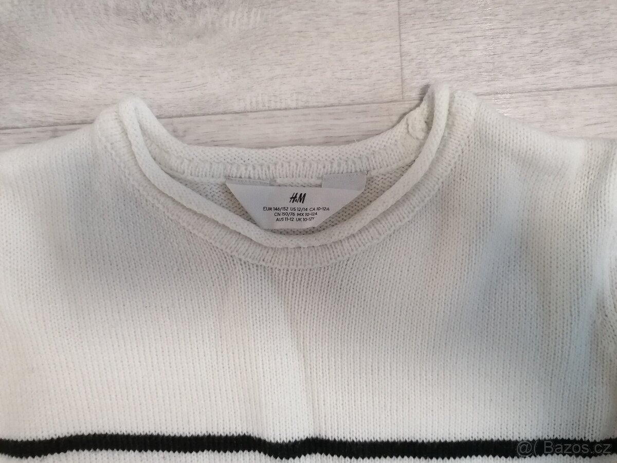dívčí svetr H&M 146/152 10-12 let - 2