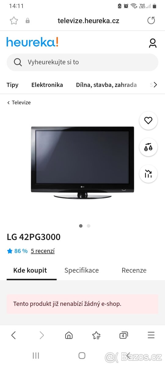 Prodám televizi LG - 2