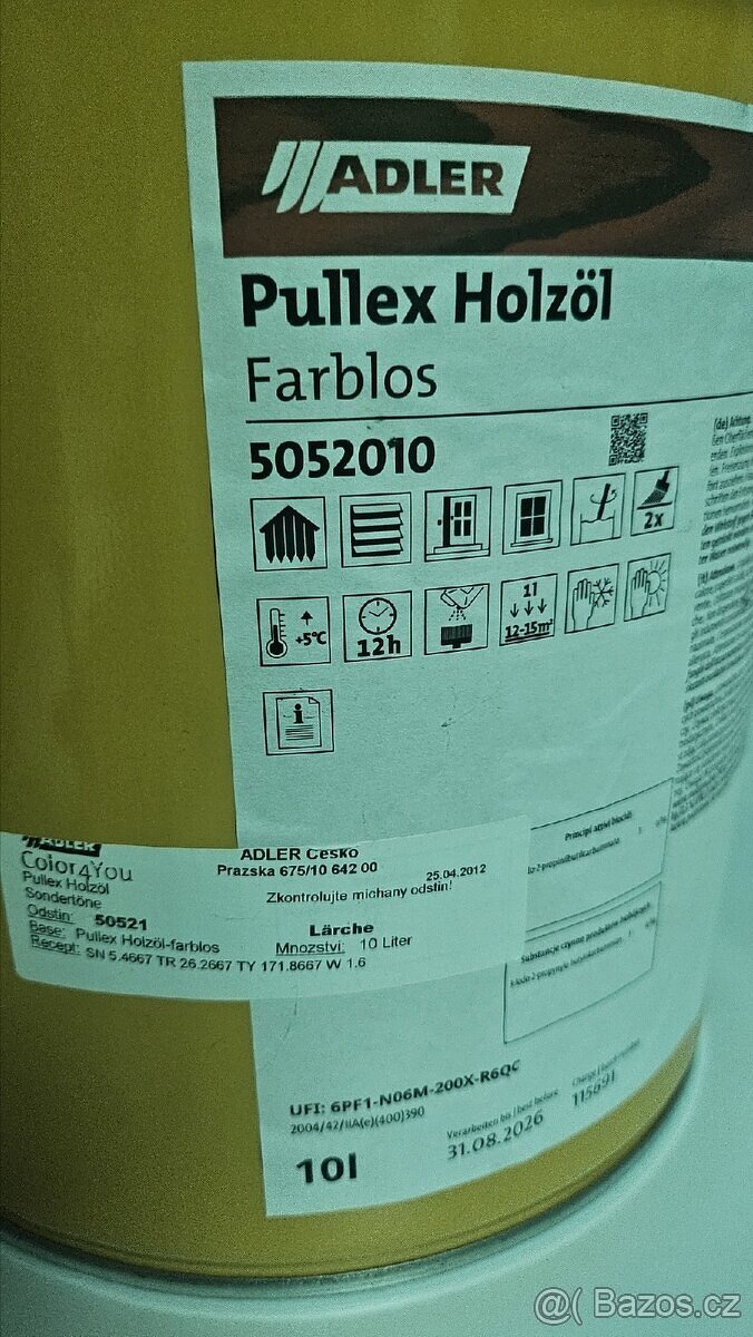 ADLER Pullex Top-Lasur 10 l – odstín Modřín / Lärche - 2