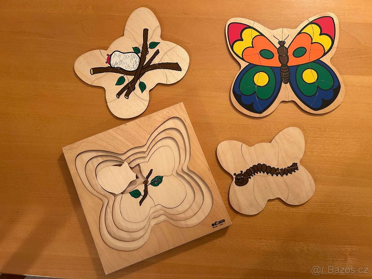 Dřevěné puzzle Motýl, zn. Educo Holland - 2