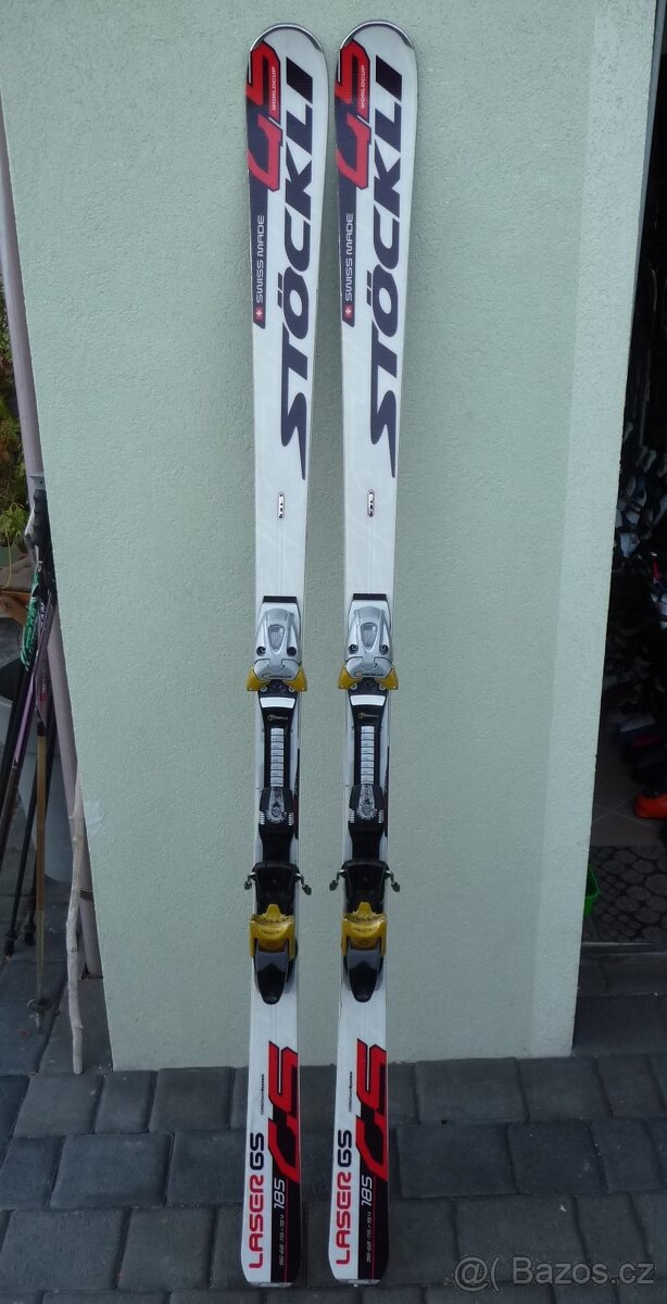 lyže STOCKLI LASER GS- 185 cm + full diagonal TYROLIA 18 din - 2