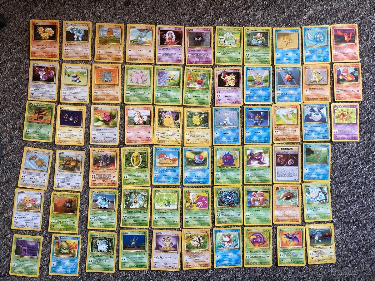POKEMON Balík karet od BASE SET po Rocket - 2