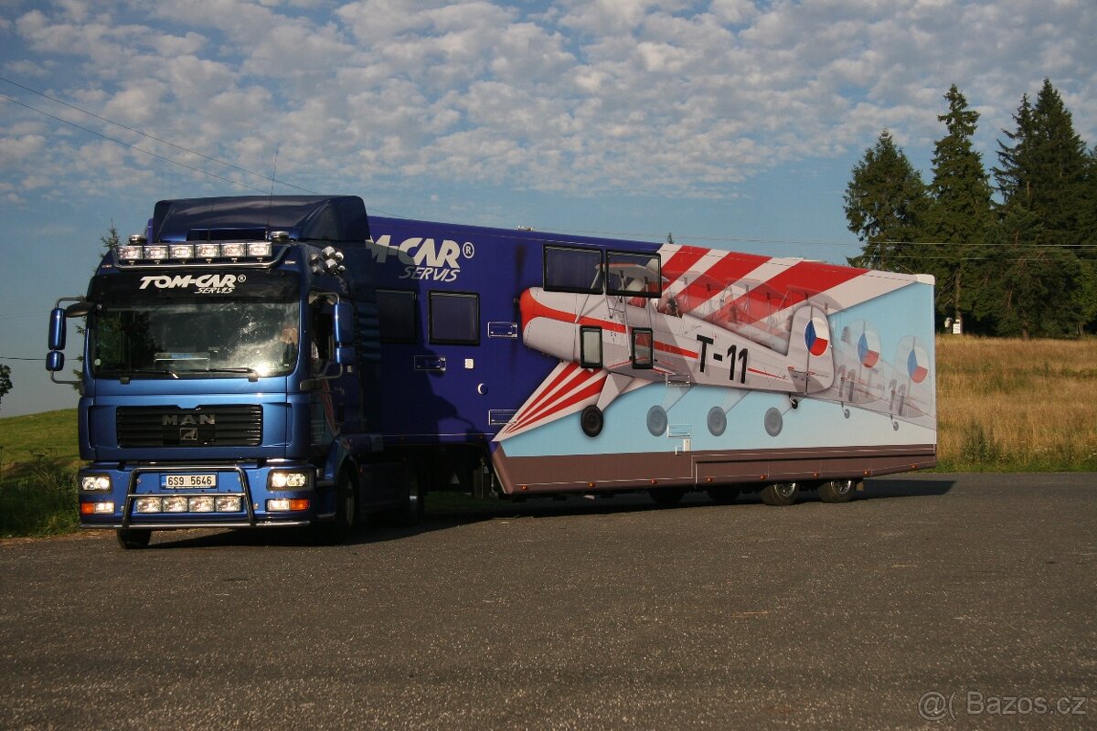 MAN TGL + obytný návěs s garáží - 2