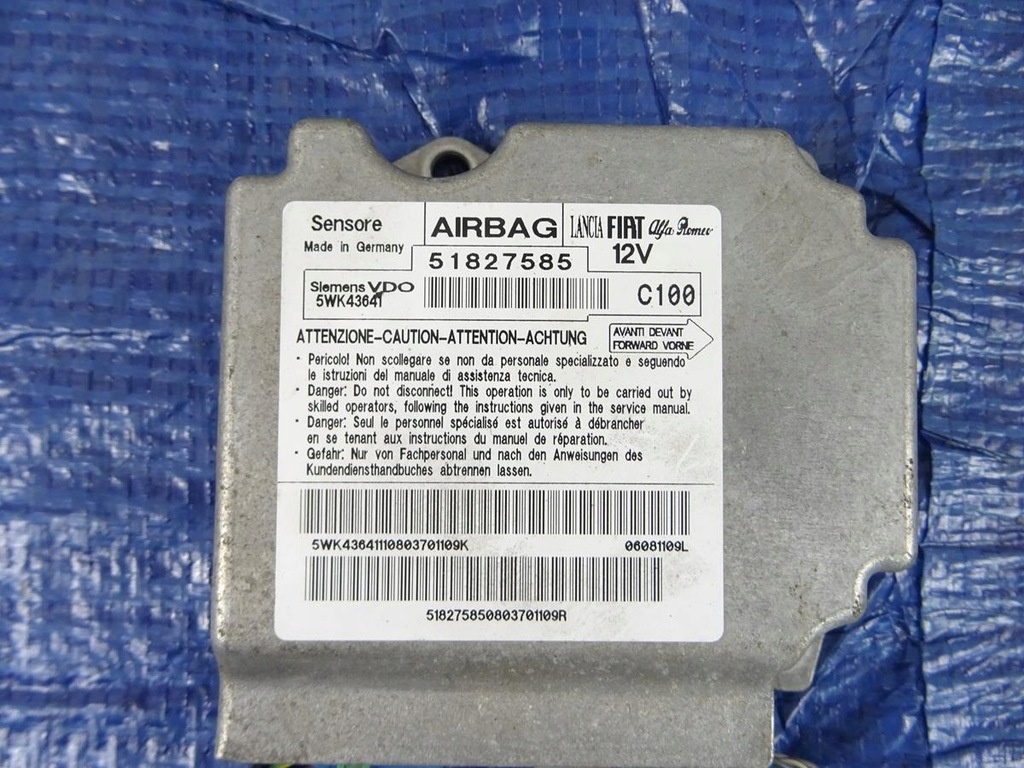 Jednotka airbagu Fiat Bravo II 51827585 + další - 2