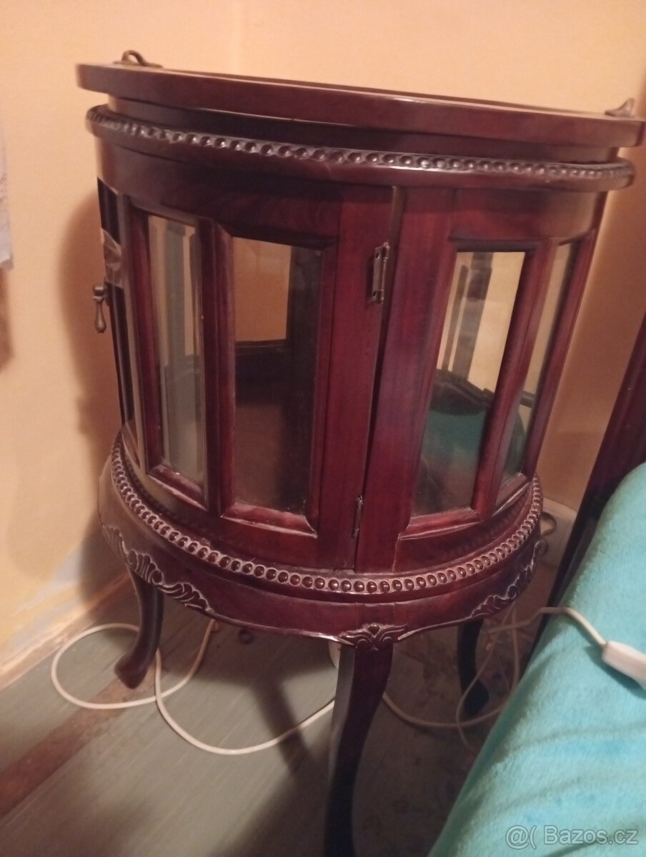 Dřevěný barový servírovací stolek - 2