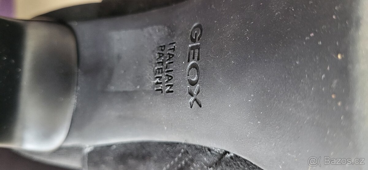 Kožené kozačky GEOX černé vel.37 - 2