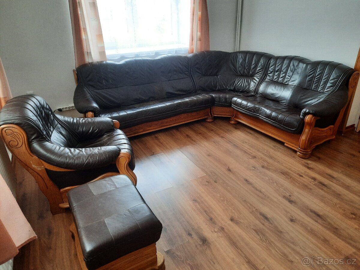 Sedací souprava kůže - 2