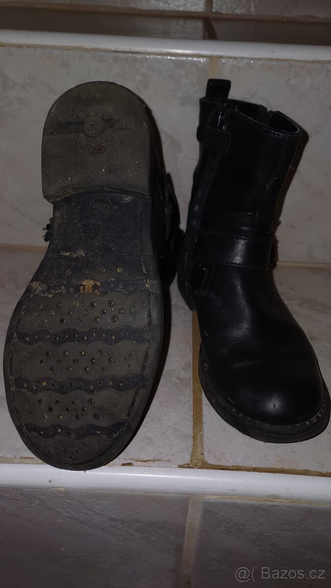 Kozačky kožene, velikost 28/29 - 2