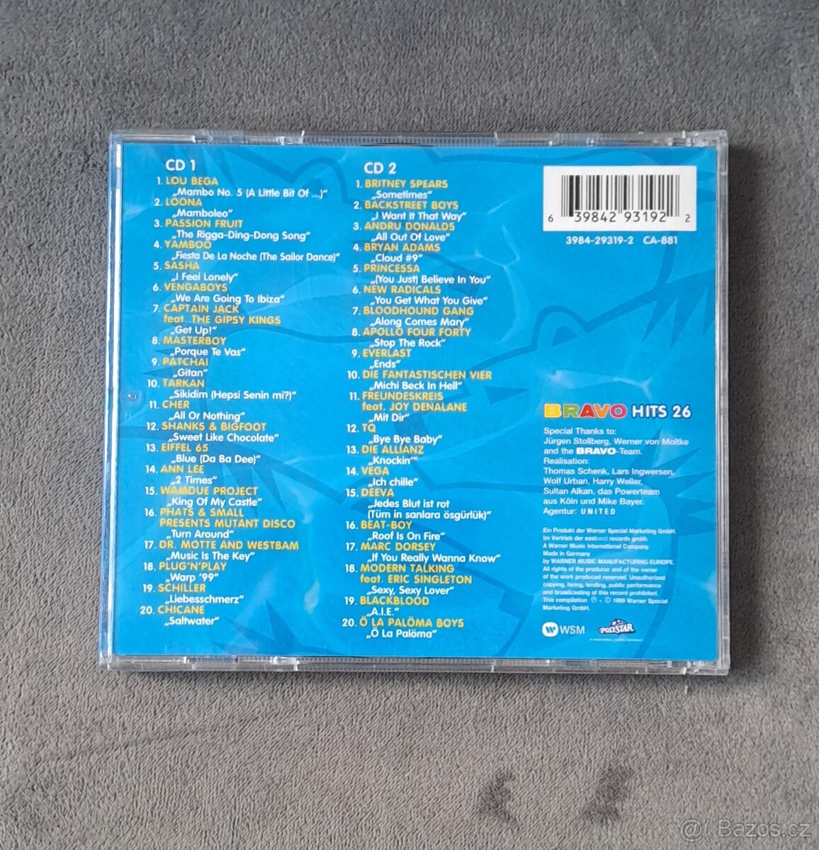 2x Dvojvýběr Bravo hits'90.léta - 2