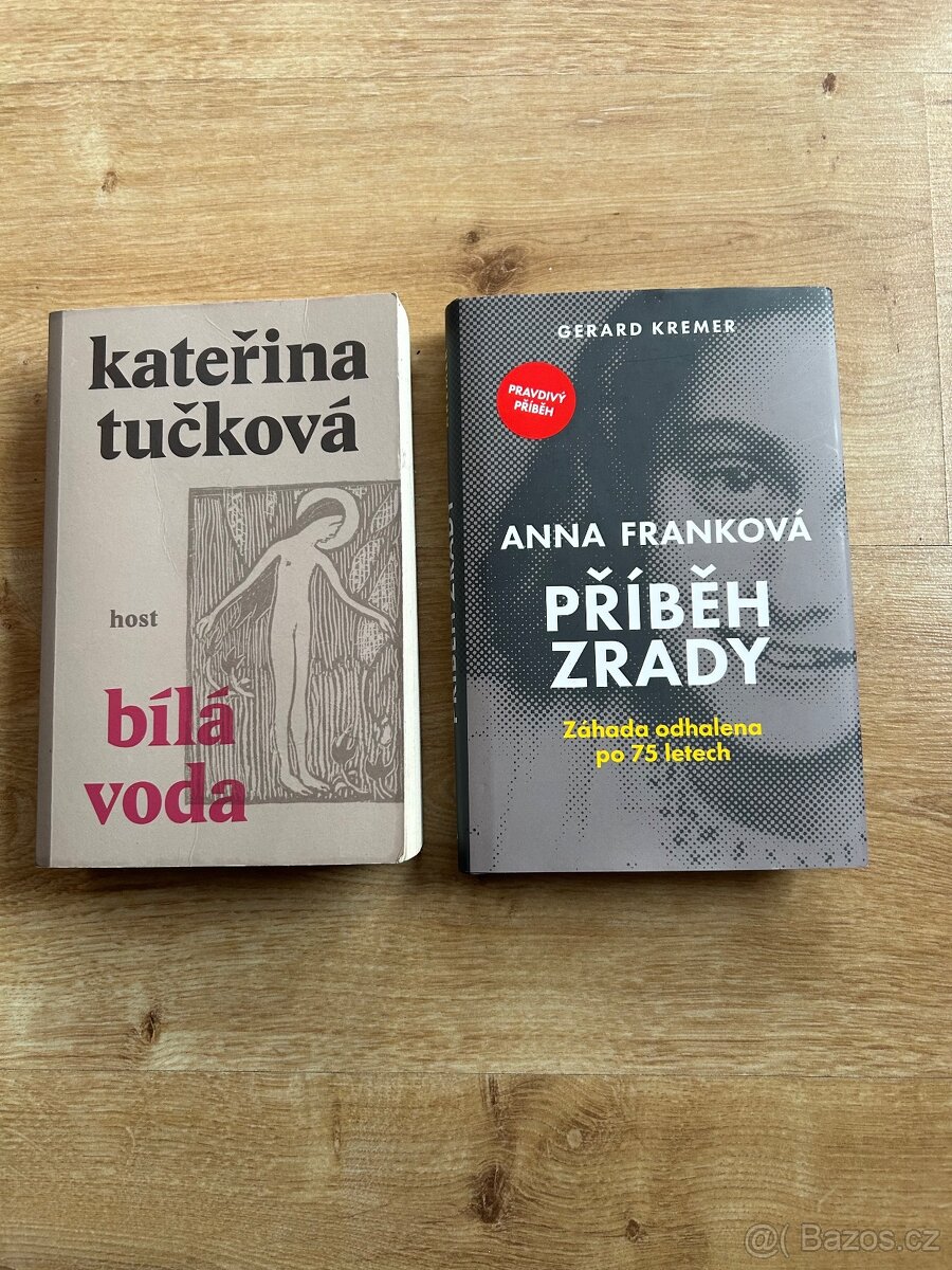 2x knihy Dobrá voda a Anna Franková - 2