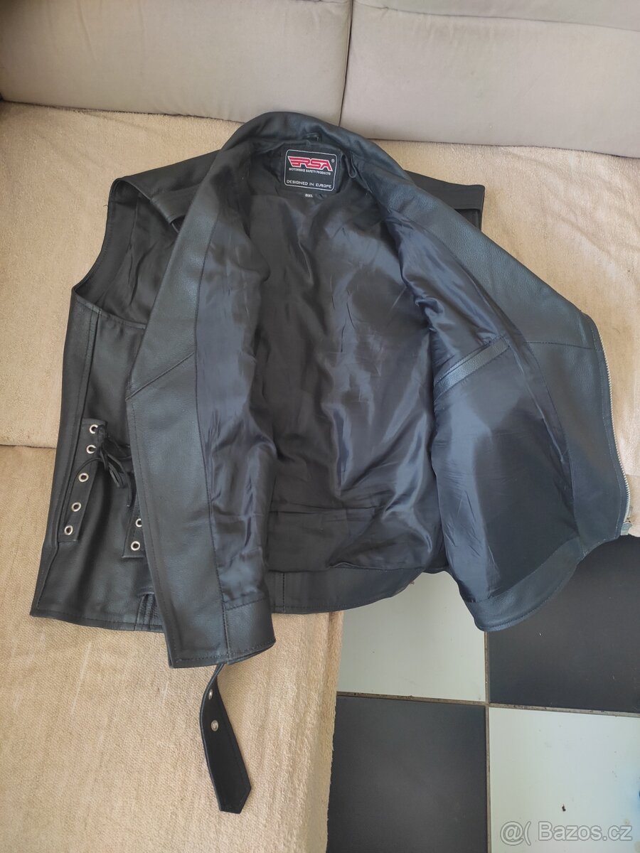 Pánská kožená vesta - 2