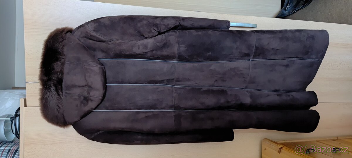 Dámský kožich s kapucí - dubeňák, nový - 2