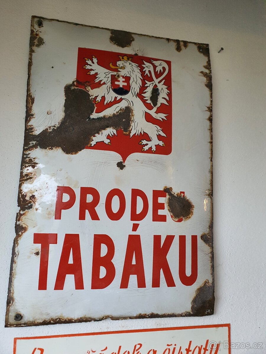 Smaltovaná cedule - 2