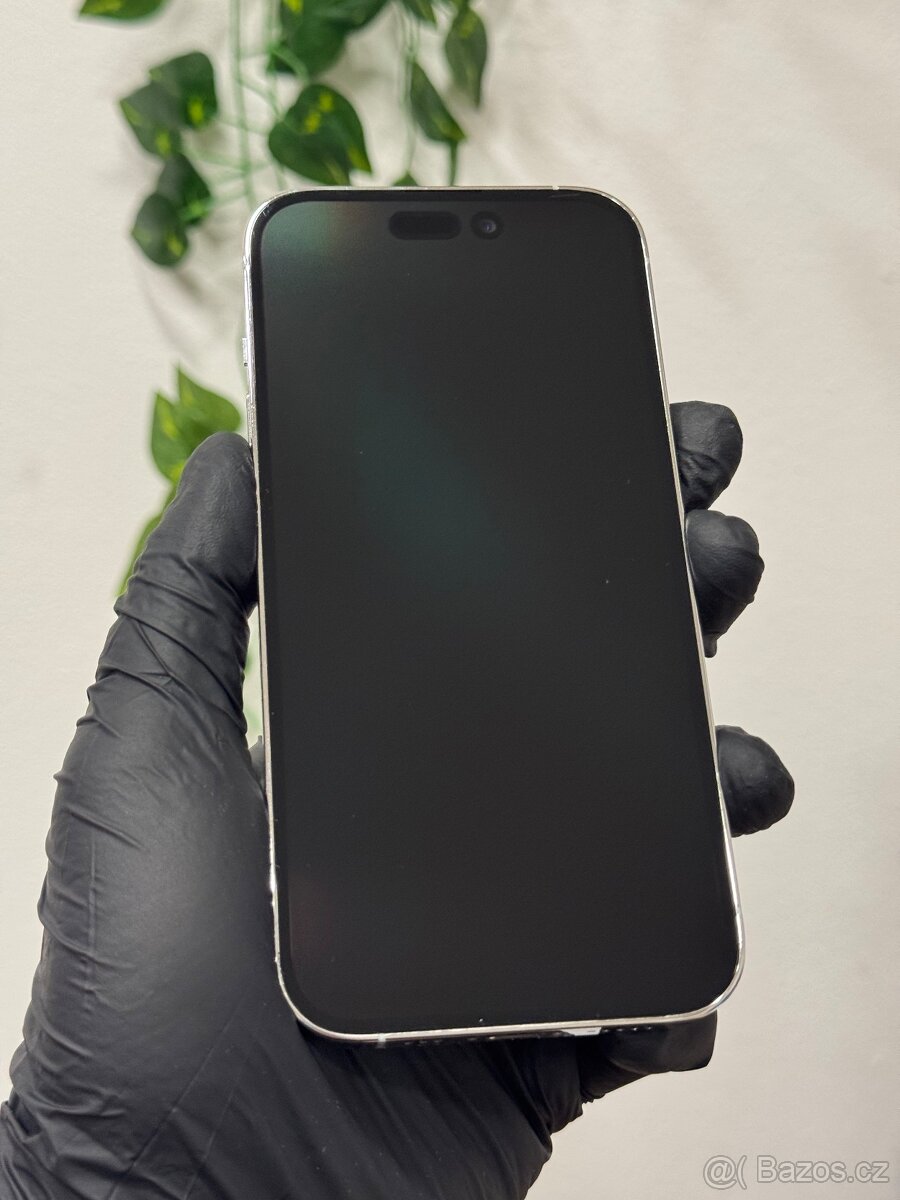 iPhone 14 Pro 128GB stříbrná - 100% baterie - 2