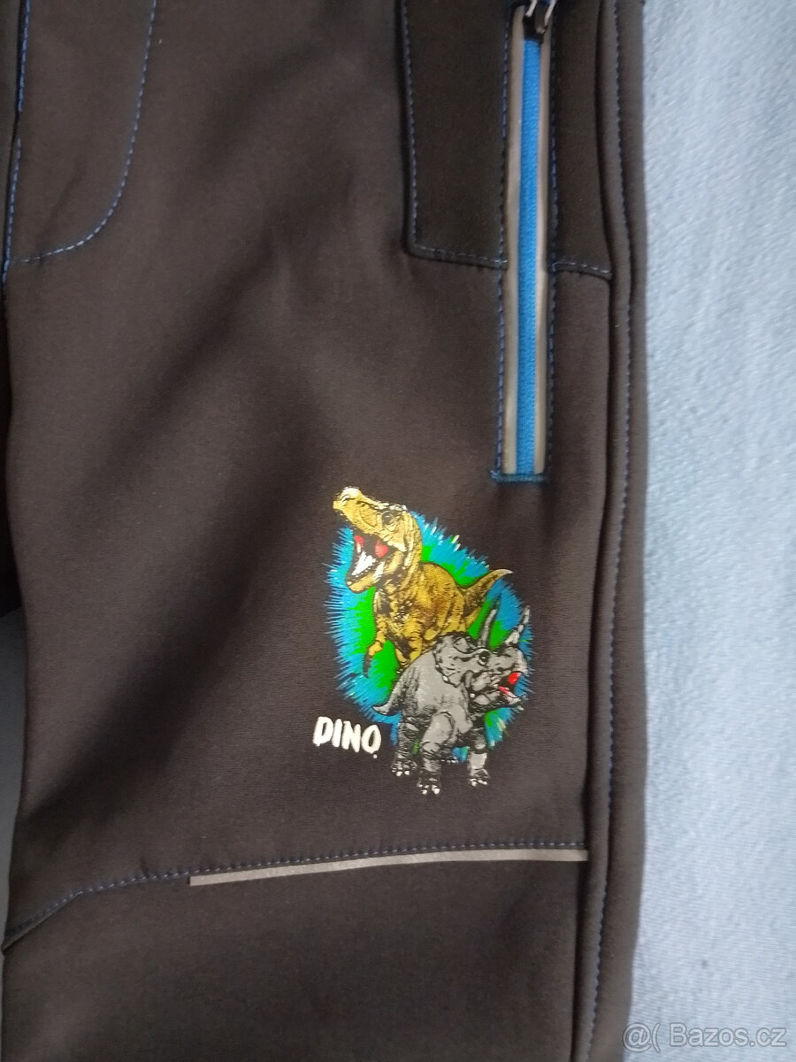 Chlapecké softshellové kalhoty, zateplené - KUGO, 104, nové - 2