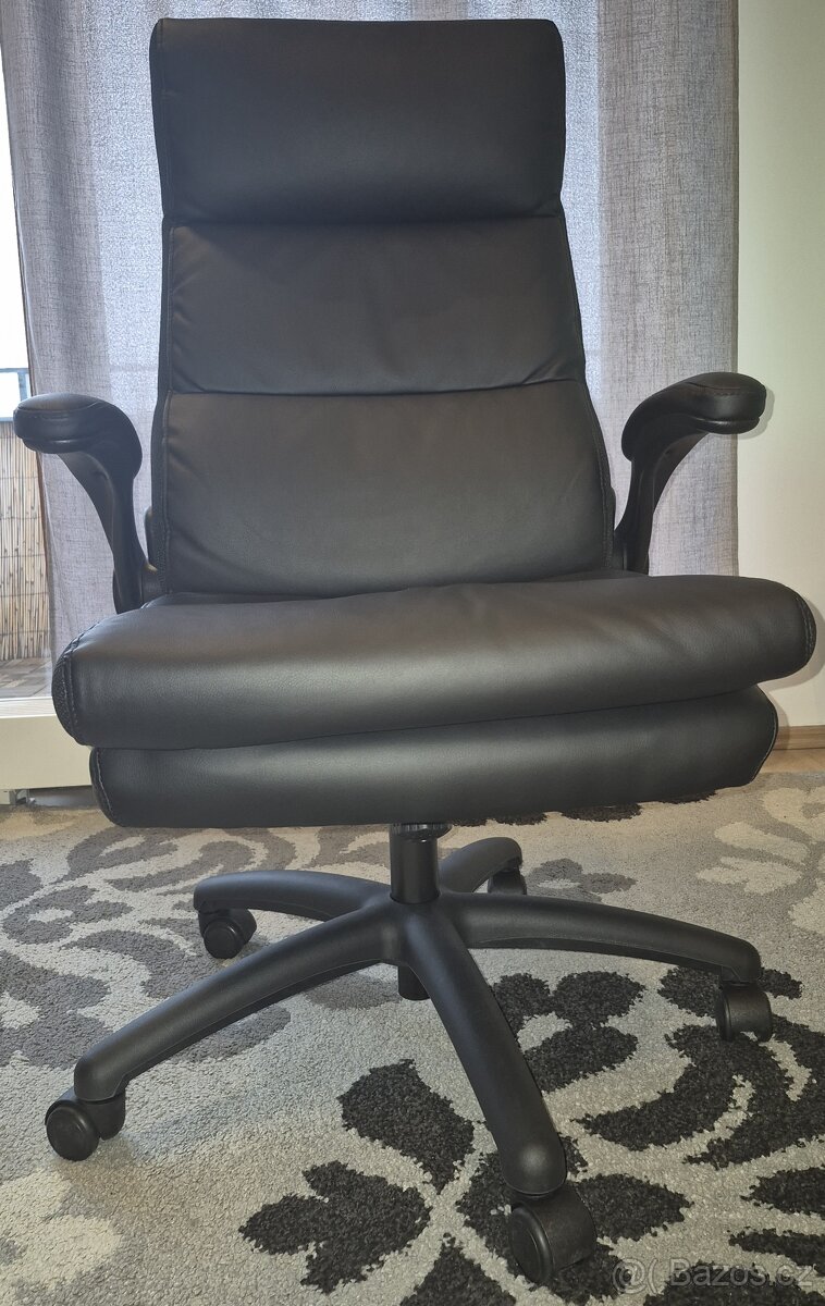 Kancelářská židle, koženka, - 2