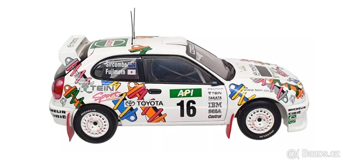 Toyota corolla wrc 1:18 Autoart rally Fujimoto, otviraci - 2