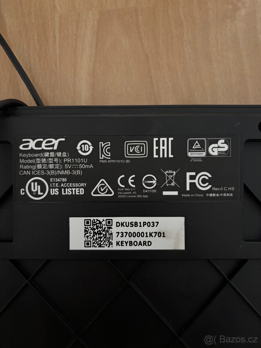drátová klávesnice Acer PR1101U - 2