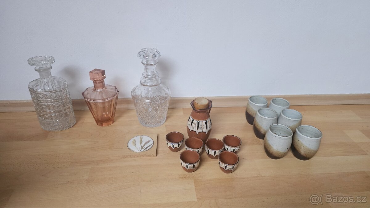 Velký set retro skla a keramiky - 2