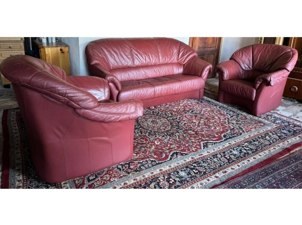 Kožená sedací souprava 3+1+1, 3127 - 2