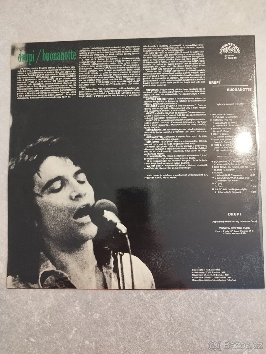 Pop vinyl // Drupi - Buonanotte - 2