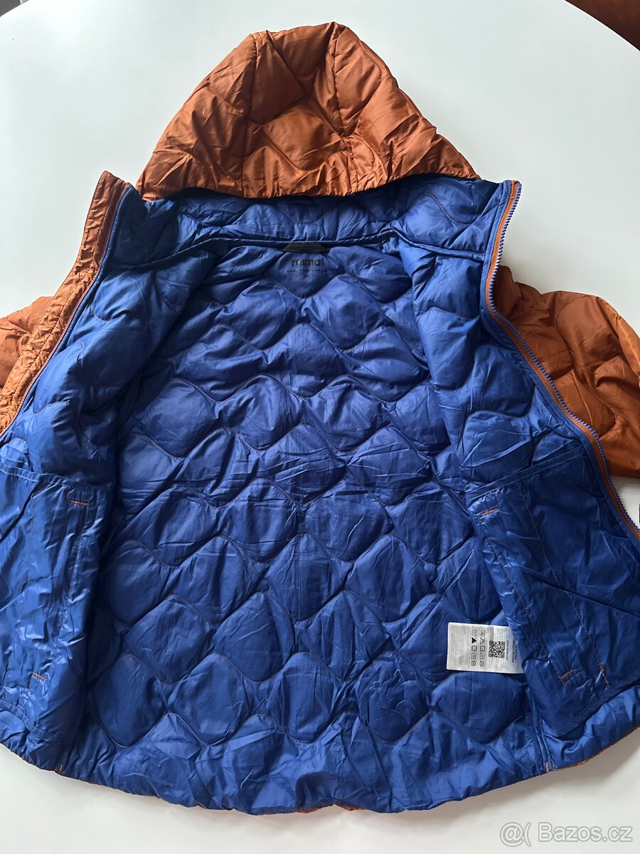 Péřová bunda Reima Fossila - Navy vel 140 - 2