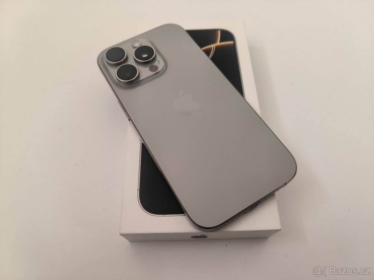 apple iphone 16 PRO MAX 256gb Natural Titanium / Batéria 91% - 2