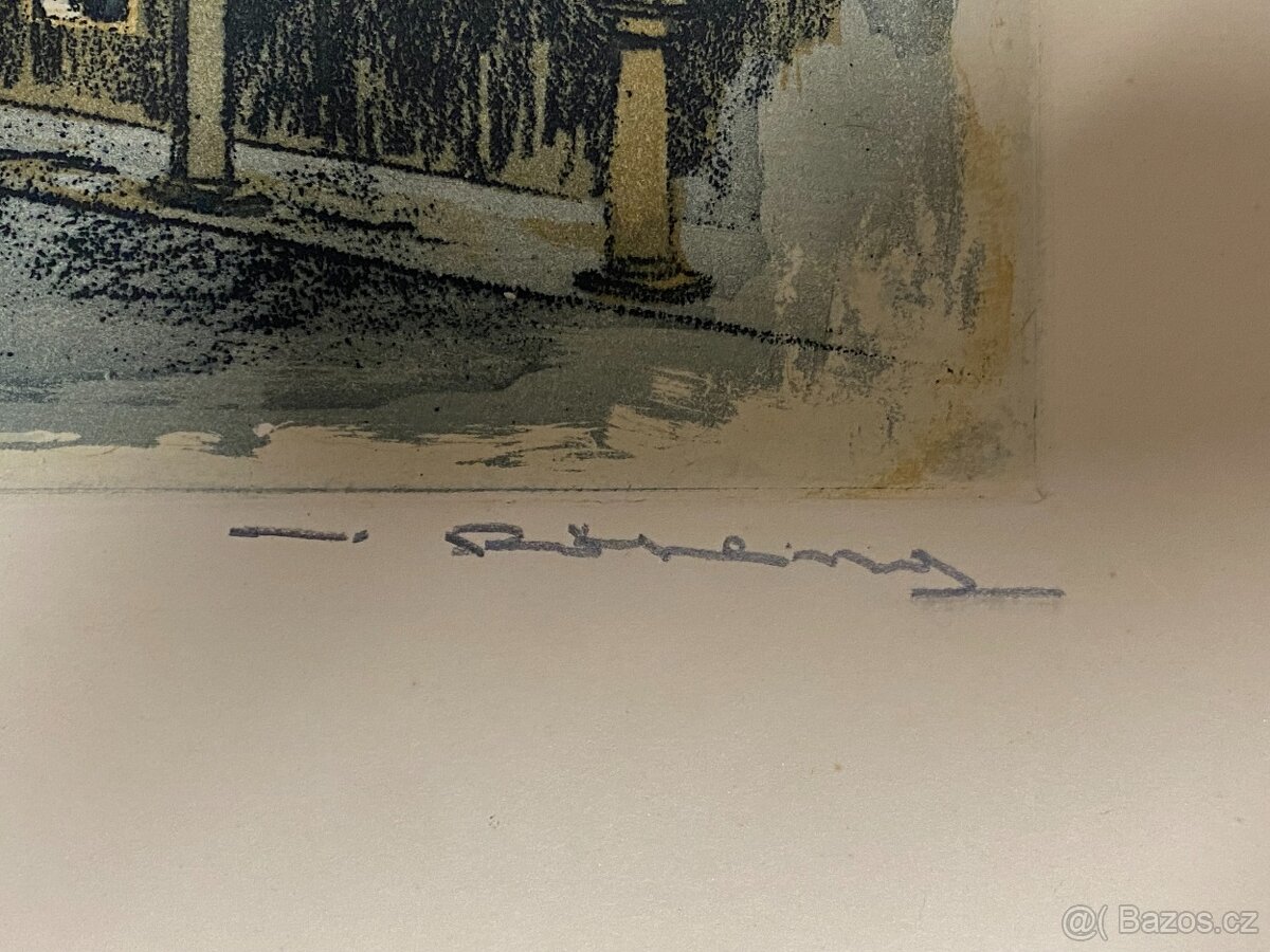 Prodám originál litografii od malíře Röhlinga, - 2