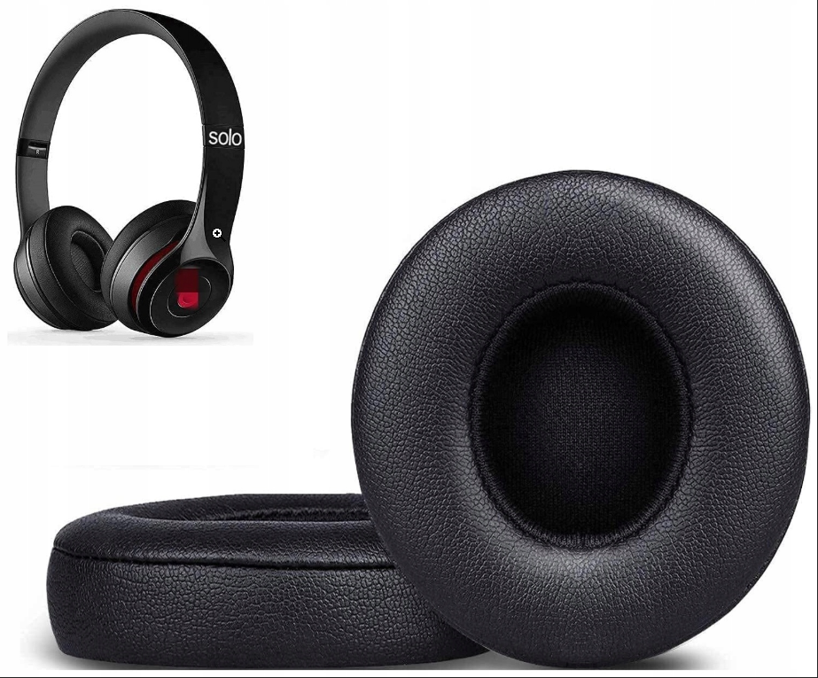 ČERNÉ NÁUŠNÍKY PRO BEATS SOLO 2 / 3 - KVALITA ORIGINÁLU - 2