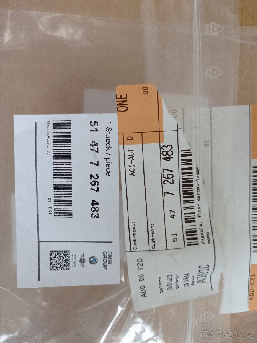 Rukojeť madlo držák 51477267483 - 2