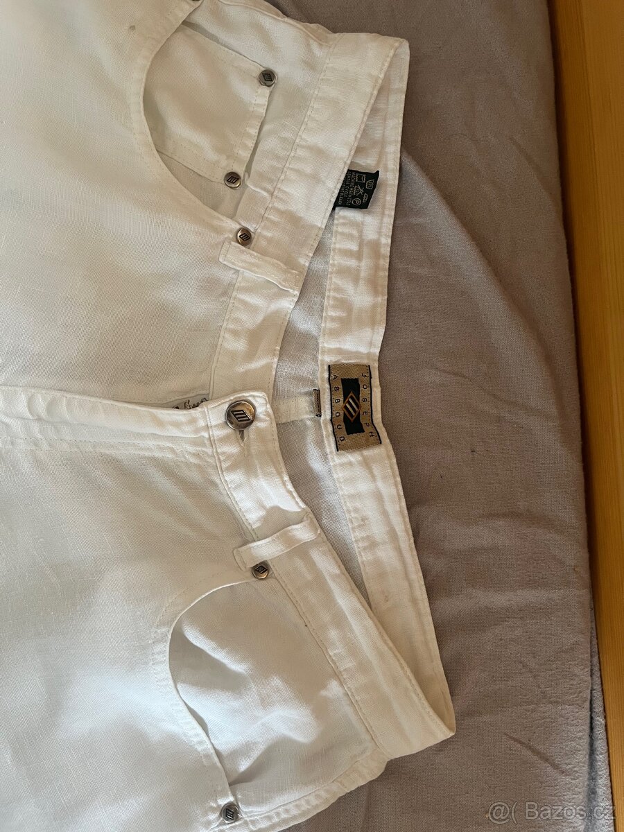 Letní pánské kalhoty 100 %len - 2