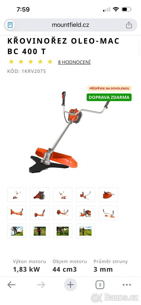 Křovinořez Oleo-Mac BC 400 T - 2