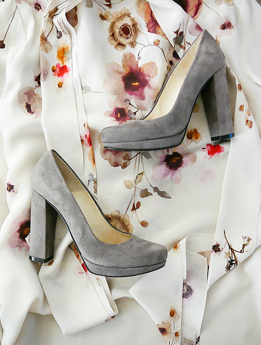 Semišové lodičky 36 Buffalo London - 2